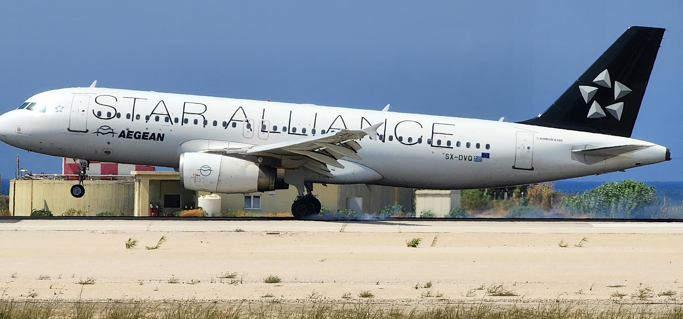 Aegean A320 Star Alliance Livery